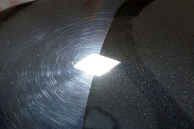 Before and after paint correction swirl removal - Melbourne paint protection