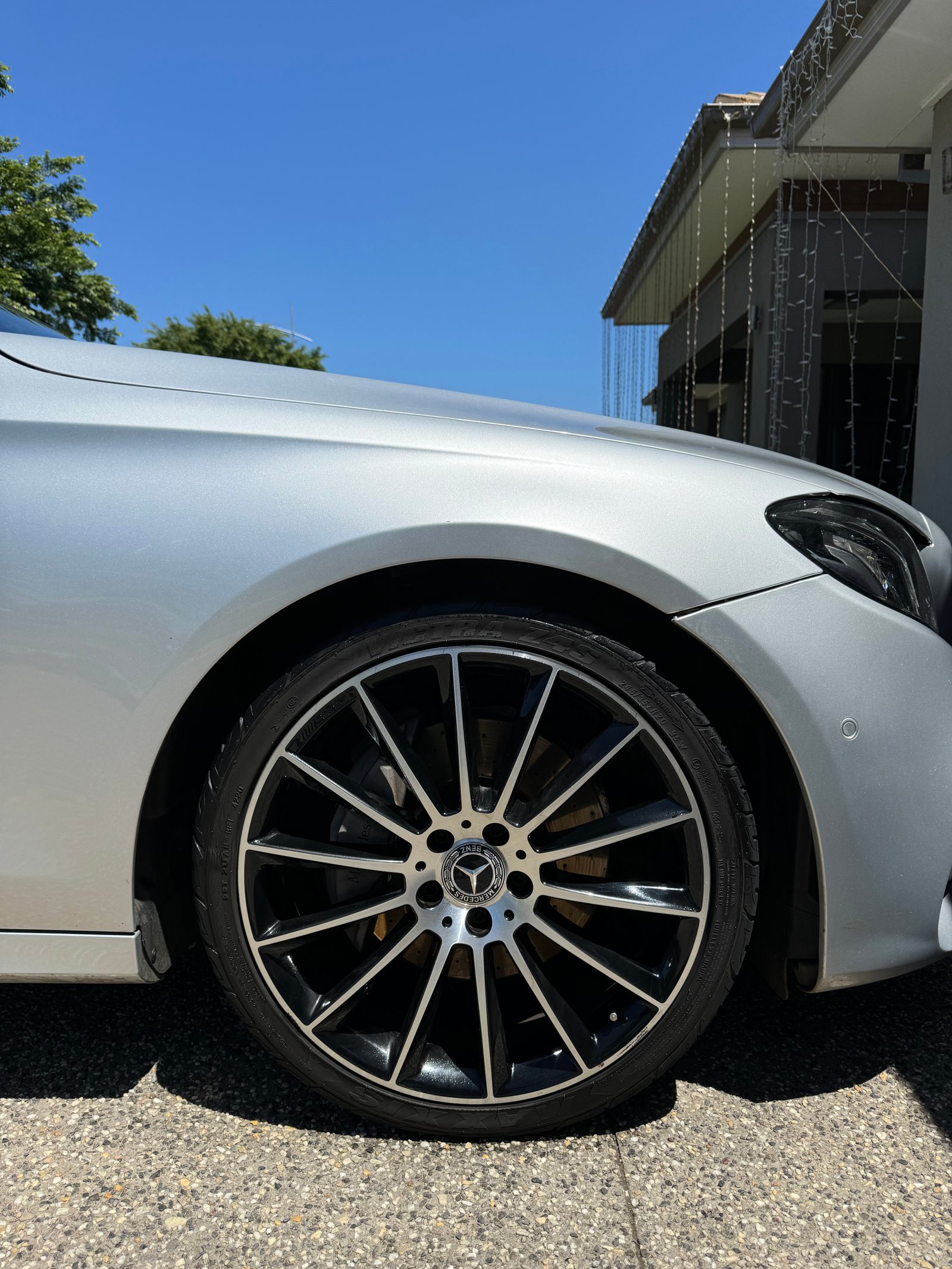 Mercedes wheel detail in Melbourne