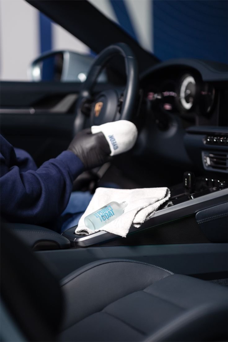 Leather and interior ceramic protection application in Melbourne